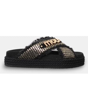 Mou Criss-Cross Sandal Refinery - Black