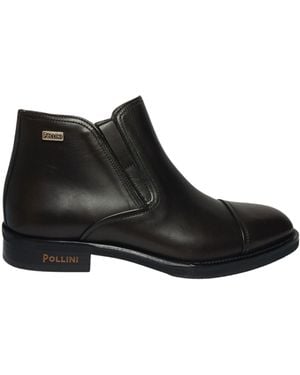Pollini Sb21013G0Fut0301 Mann Braunes Leder - Schwarz