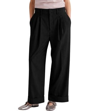 MEIMEIJ Pants With Folds - Black