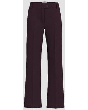 Marella Straight Pants Burgundy - Purple
