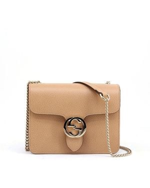 Gucci Interlocking Bag Damenleder Dollar Calf Mod. 615523 Cao0G 2754 in Schwarz Lyst DE
