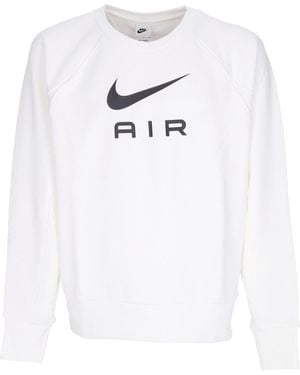Nike Lightweight Crewneck Sweatshirt Sportswear Air French Terry Crew - White
