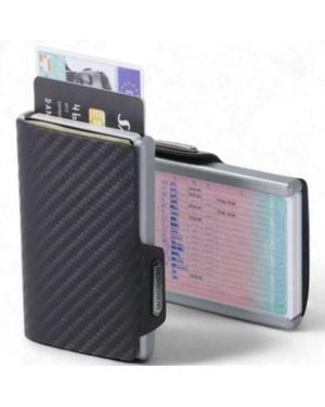 Mondraghi Porta Tarjetas Hombre Negro - Gris