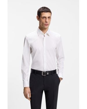 BOSS Chemise H-Hank-Kent-C1-214 10219212 01 Ss26 - Blanc