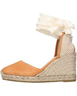 Espadrilles With Heel - Brown