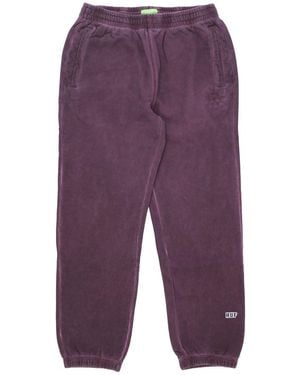 Huf Fleece Tracksuit Pants 12 Galaxies Faded Fleece Pant - Purple