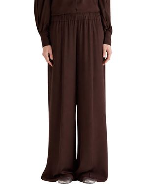 MEIMEIJ Pants Soft With Elastic Waist - Brown