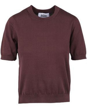 Alpha Studio Maglia - Paars