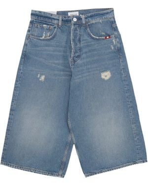 AMISH Jeans Corto Uomo Huge Denver Bermuda - Blauw