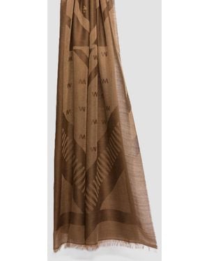 Max Mara Mixed Wool Cream Chocolate - Brown