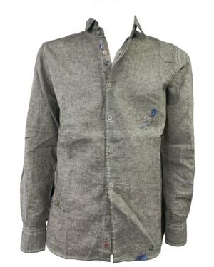 Bob Lino Shirt Collo France Militare R00403 - Gray