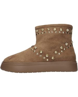Emanuélle Vee Schwarze Stiefel - Braun