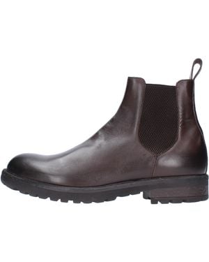 JP/DAVID Leather Chelsea Ankle Boots - Brown