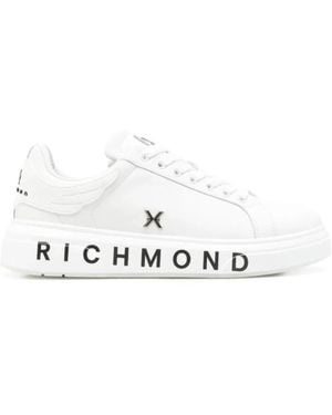 John Richmond Leather Sneakers - White