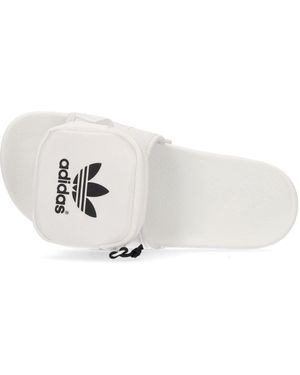 adidas Pantuflas De Mujer Pouchylette - Blanco