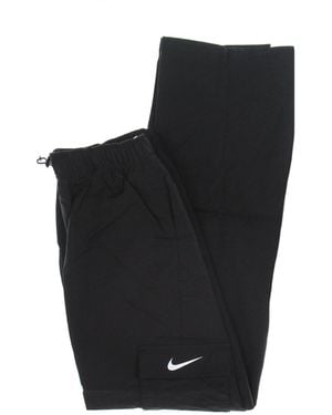 Nike Pantalones De Chandal Para Mujer W Sportswear Essential Woven High Rise Pant Cargo Negro/Blanco