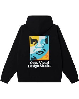 Obey Fenol Visueel Ontwerp Studio Fleece - Zwart