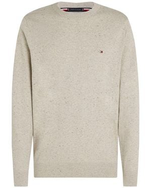 Tommy Hilfiger Hemden Mann Mw0Mw28046 Pima Org Ctn Cashmer Oin Madegal Hellgrau