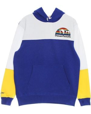 Mitchell &amp; Ness Sudadera Con Capucha Para Hombre Nba Fusion Fleece 2.0 Hardwood Classics Dennug - Azul