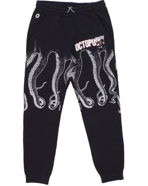 Octopus Lightweight Tracksuit Pants Athletic Sweatpant - Black