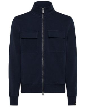 Sun 68 Full Zip Formal Pocket On C.C.E. 07 F32126 - Blue