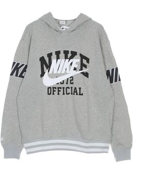 Nike Lightweight Hooded Sweatshirt Trend Fit Po Hoodie Heather - Gray
