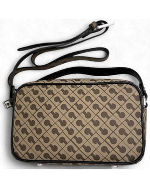 Gherardini Moka Handbag Fabric Millerighe - Brown