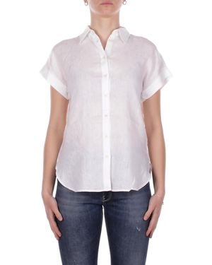 Ralph Lauren Mujer Camisa 200699152 001 Broth Camisa De Manga Corta Blanco
