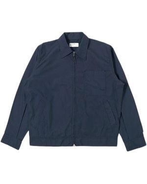 Universal Works Jas Roze Kom Jas Gerecycled Poly Tech - Blauw