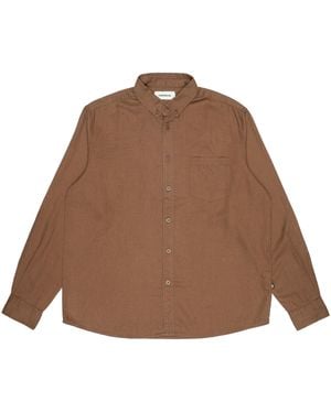 Thinking Mu Overhemd Ml Otter Hemp Bruin