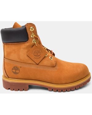 Timberland Boot Impermeable En Dentelle De Pouces Premium - Blanc
