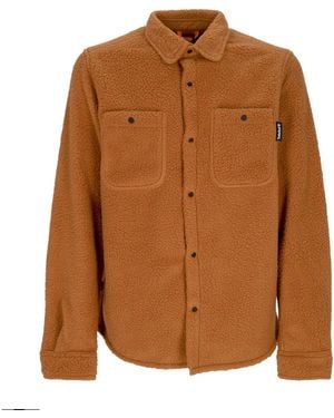 Timberland Fleece Overshirt Padded Shirt - Brown