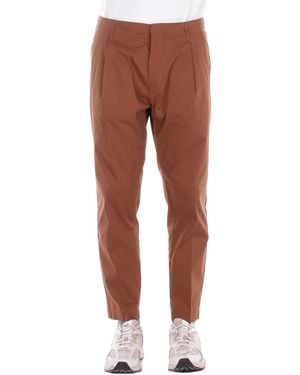 Dondup Pants Up630Ps0020U 024 Pantalone Carrot Bark - Brown
