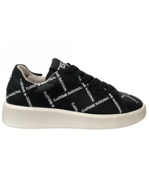 CoSTUME NATIONAL Sneakers All Over Logo - Black