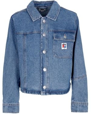 Obey Jeans Jacket Rebuilt Shirt Jacket - Blue