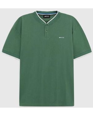 Gas T-Shirt Mit Knopfen Mann Grun - Grün