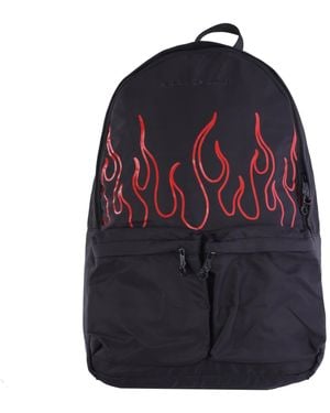 Vision Of Super Mochila Flames Backpack Hombre Negro/Rojo - Azul