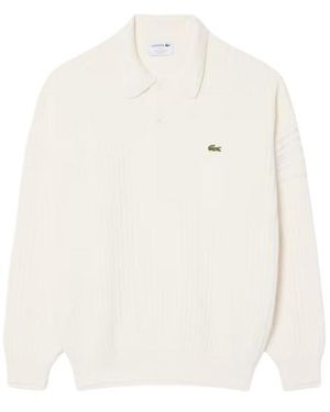 Lacoste Sweaters Cream - White