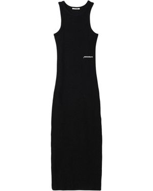 hinnominate Vestido De Mujer De Costilla Larga A Canoe - Negro