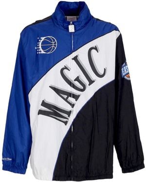 Mitchell &amp; Ness Nba Arched Retro Lined Windbreaker Orlmag Windbreaker Jacket - Blue