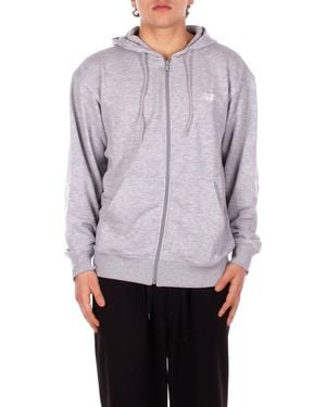 New Balance Sweatshirt Mj41501 Ag Sport Essential Logo French - Gray