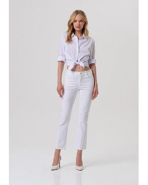 Fracomina Pants Cropped - White
