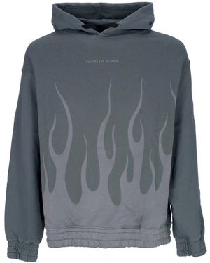 Vision Of Super Corrosive Flames Hoodie Herren Kapuzenpullover - Grau