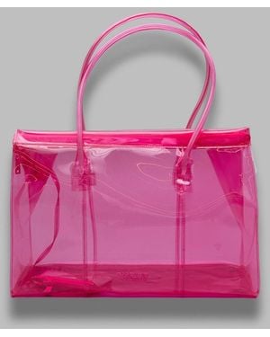 Essentiel Antwerp Jano Transparent Shopper Bag - Pink