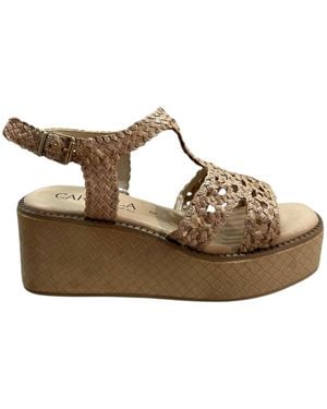 Carmela Sandals With Wedge - Brown