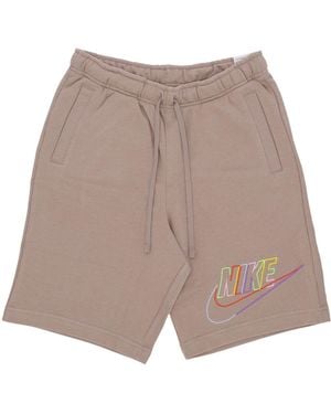 Nike Club+ Ft Mcf Short Lightweight Tracksuit Pants - Brown