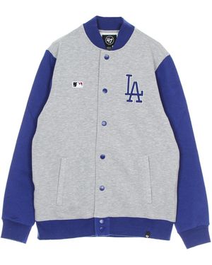 '47 Sudadera Universitaria Hombre Mlb Letterman Burnside Track Jacket Losdod - Azul