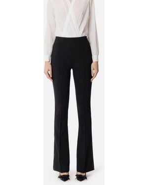 Elisabetta Franchi Frauenhose Pa08451E2 685 - Schwarz