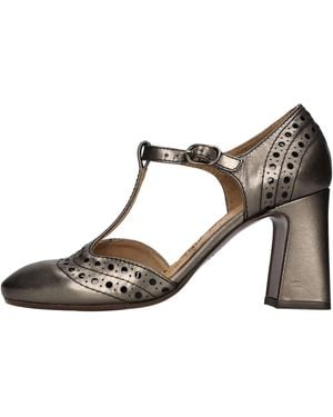 Chie Mihara Schuhe Mit Grauem Absatz - Braun