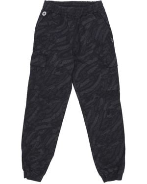 Octopus Deco Cargo Jogger Long Pants - Blue